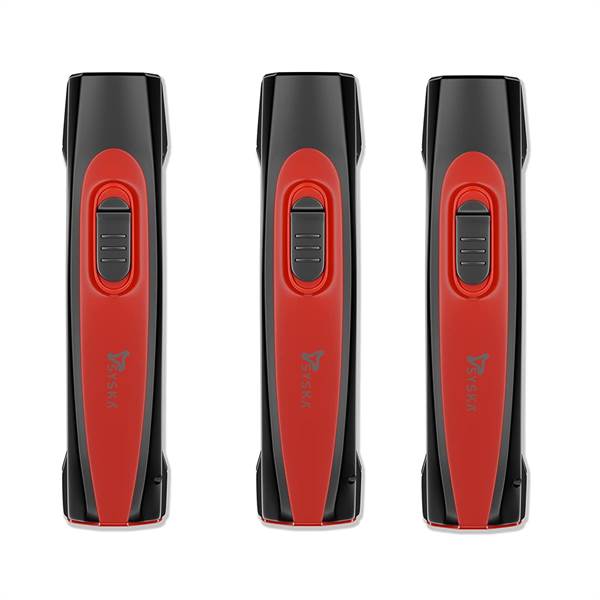 SYSKA T112ML DUOTRON 1W Bright Led Rechargeable Torch (Red) (Pack of 3)